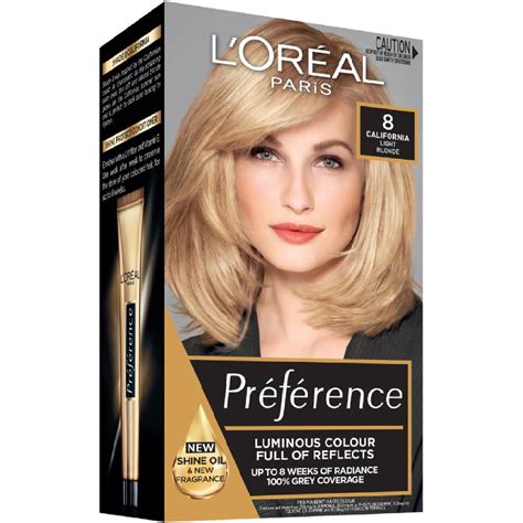 L'oreal Paris Preference 8 California Natural Blonde Each | Woolworths