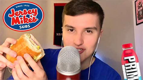 Asmr Jersey Mikes Subs Sandwich Mukbang Whispering Eating