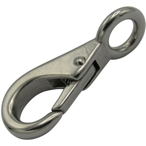 Quick Release Snap Hook With Fixed Eye Size Mm Stainless Steel