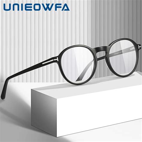 UNIEOWFA Montura De Gafas Redondas Para Hombre Y Mujer Lentes Pticas De