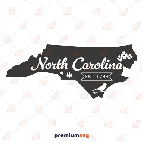 North Carolina State SVG Design, Vector Files | PremiumSVG