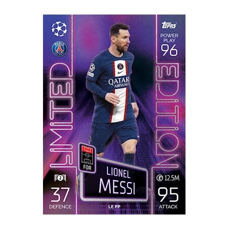 Comprar Cromo Lionel Messi Limited Edition Purple Power Psg Topps Match