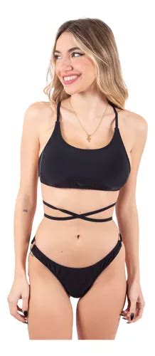 Malla Bikini Mujer Top Y Colaless Ailyke Trajes De Baño