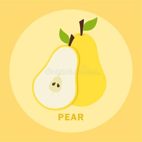 Plat Jaune Poire Vecteur Png Pour Logo Icône Et Clipart Dans Mignon