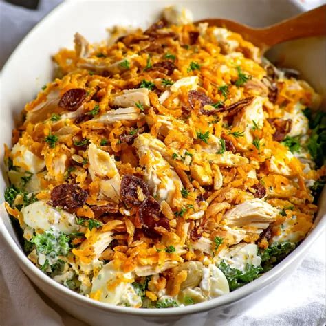 Hot Chicken Salad Snack On Meat