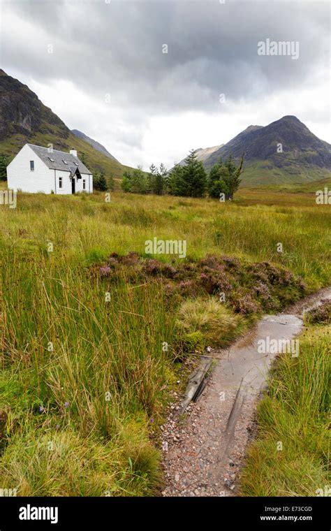 Lagangarbh Cottage Glencoe Scottish Highlands Scotland UK Stock Photo