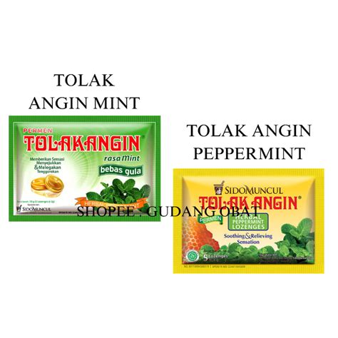 Jual Tolak Angin Permen Mint Bebas Gula S Tolak Angin Permen S