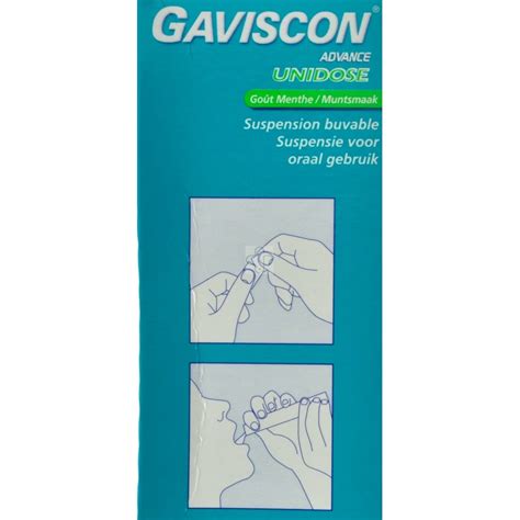 Gaviscon Advance Menthe 20 Unidoses Suspension Buvable Acheter En Ligne