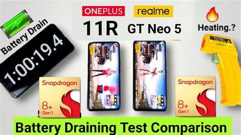 Oneplus R Vs Realme Gt Neo Battery Draining Test Comparison