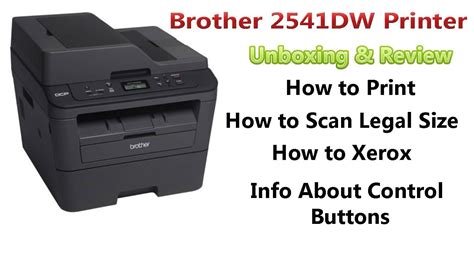 How To Print Scan Xerox For Brother Dw Printer Unboxing Youtube