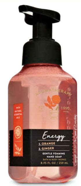 Bath And Body Works Aromatherapy Energy Orange Ginger Gentle Foaming Hand