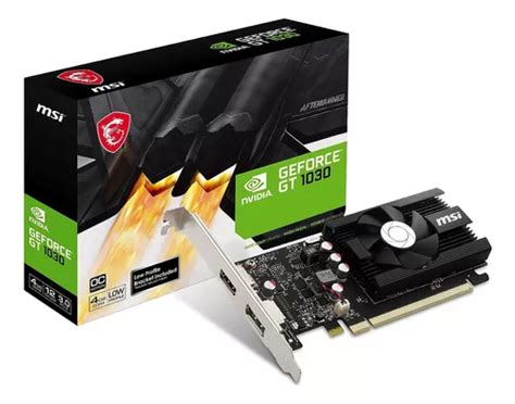 Tarjeta De Video Msi Nvidia Geforce Gt 1030 4gb Gddr4 Lp MercadoLibre