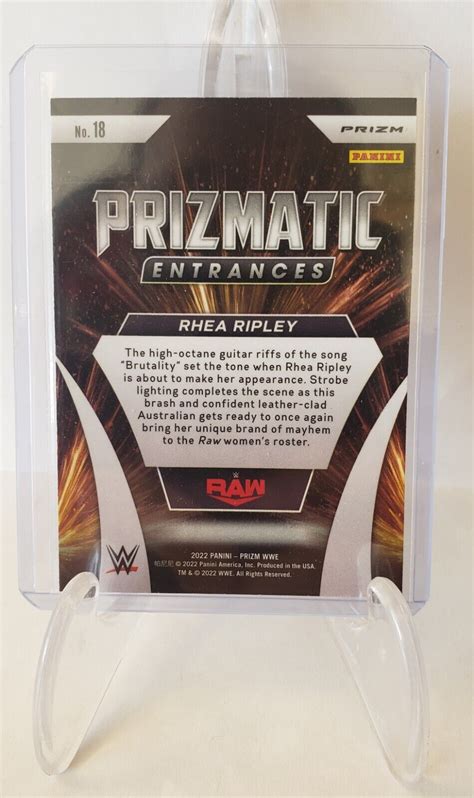 Panini Prizm Wwe Prizmatic Entrances Green Prizm Rhea Ripley