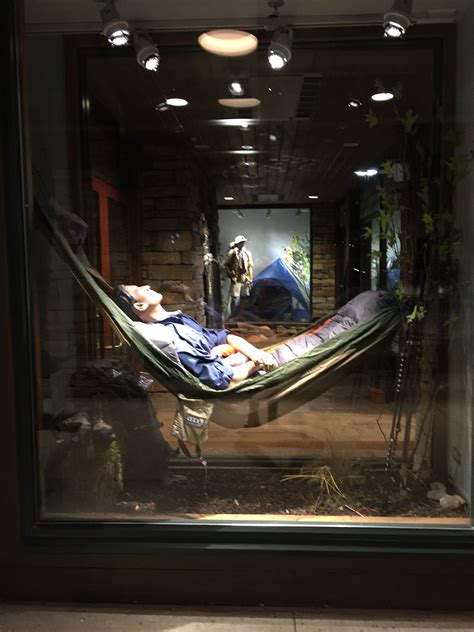 This Is A Display Window At Bass Pro Shops Gurnee The Theme Is Hiking And Camping You Can See