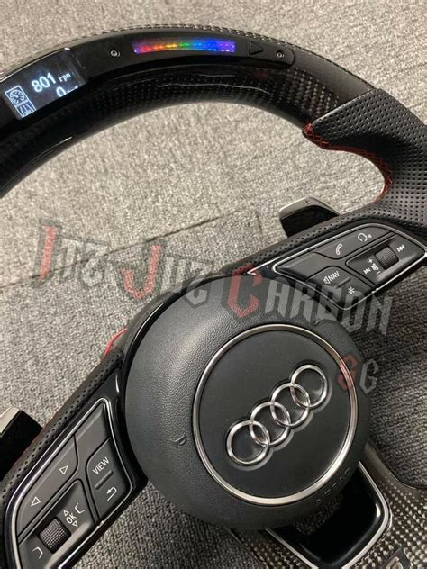 Audi Rs Carbon Fibre Led Steering Wheel Car Accessories Accessories