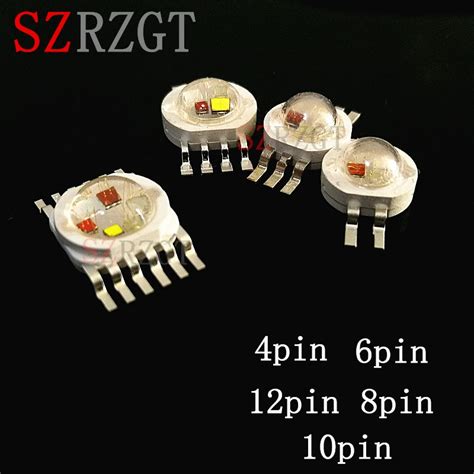 10 Pcs RGBW RGB W Y UV 6W 9W 12W 15W 21W LED Lamp Emitter Diodes For