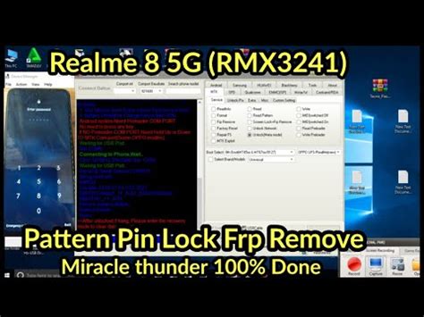 Realme G Rmx Pattern Pin Lock Frp Remove Miracle Thunder