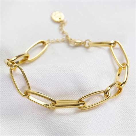 Large Link Gold Chain Bracelet | A Little Arty