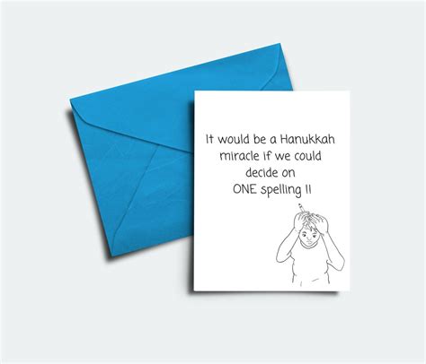 Happy Hanukkah Funny Hanukkah Card Blank Inside - Etsy