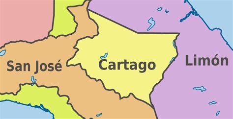 Mapa Mudo De Cartago