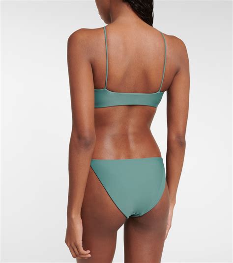 Livi Cutout Bikini Top In Green Jade Swim Mytheresa