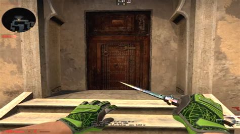 CS GO STILETTO KNIFE CASE HARDENED FN SPECIALIST GLOVES EMERALD WEB