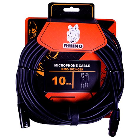 Cable Microfono RMC 1024 059 XLR XLR 10M BL RHINO