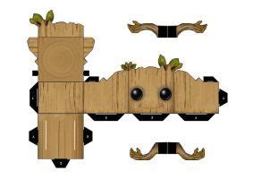 Rocket Raccoon Cubeecraft Cubeecraft Mu Ecos De Carton Juguetes De