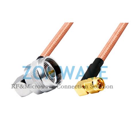 Sma Male Cable Sma Male Right Angle Type N Cable Assembly Rg142 Caoxial Cable Supplier