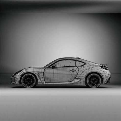 3d Model Subaru Brz 2022 Vr Ar Low Poly Cgtrader