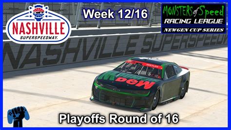 League Race Week 12 16 Playoffs MSRL NASCAR Next Gen Cup Series