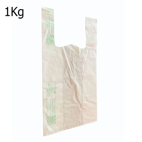 W Cut Plain Kg Compostable Carry Bags Size In Inches X Lxw