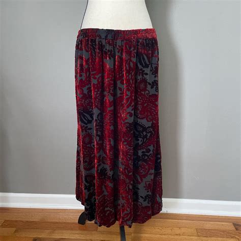 Vintage Whimsigoth Velvet Maxi Really Beautiful Depop