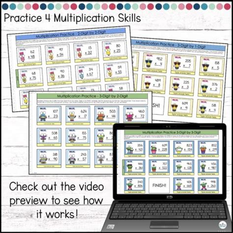 Multi Digit Multiplication Digital Mazes Made By Teachers