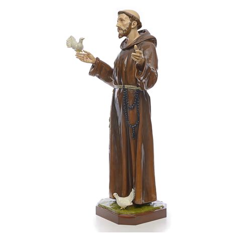 Saint Francis statue in fiberglass 170cm for outdoor use | online sales ...