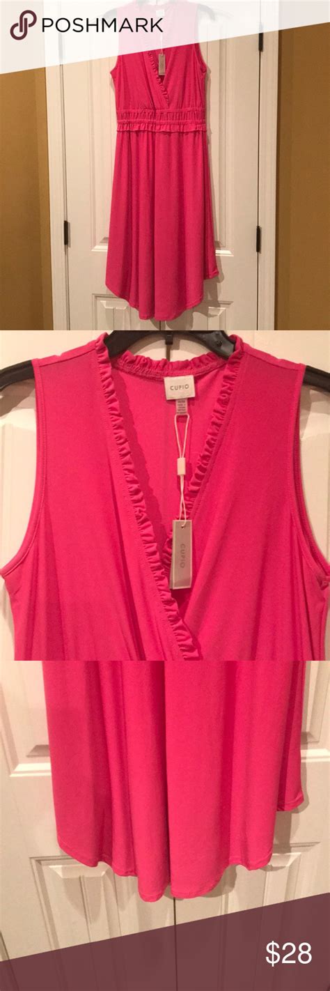 Sleeveless Cupio Dress It Is A Beautiful Color Shocking Pink It Is A