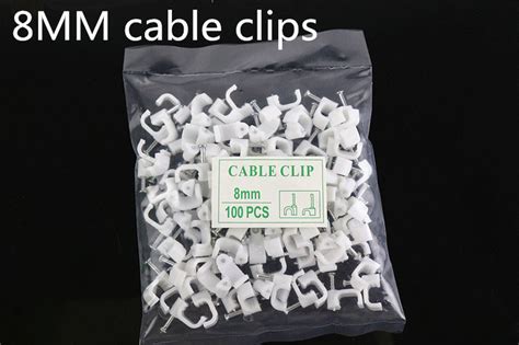 Round Cable Clips 8mm (100pcs) | eBaaba