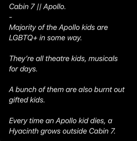 Cabin 7 Headcanons 1 Apollo Cabin Percy Jackson Cabins Percy