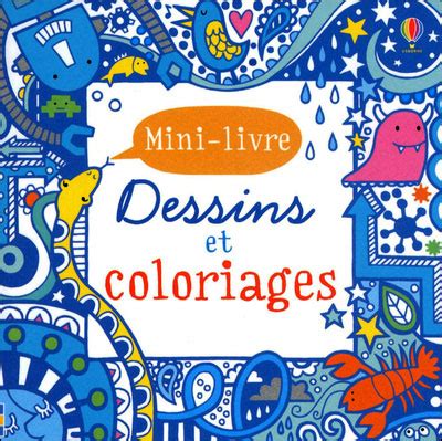 Dessins Et Coloriages Bleu Mini Livre Rouge Cartonn Fiona Watt