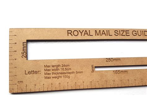 Royal Mail Letter Large Letter Size Guide Postage Ruler PPI - Etsy