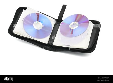 Case For Cds And Dvds On An Isolated White Background Stock Photo Alamy