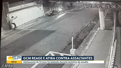 Vídeo Gcm Reage E Atira Em Assaltantes Na Zona Sul De São Paulo Bom Dia Sp G1