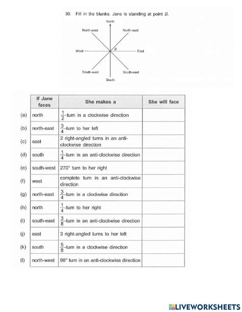 1774951 8 Point Compass 4s1iqschool Liveworksheets