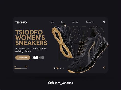 Tsiodfo Sneakers Landing Page UI Design By LydBrand On Dribbble