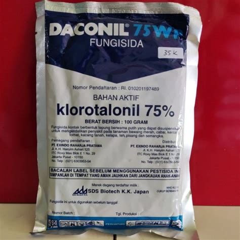 Jual FUNGISIDA FUNGISTATIK DACONIL 75 WP 100 GRAM TERLARIS Shopee