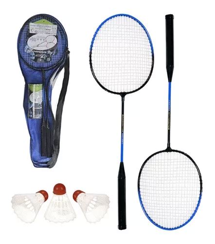 Jogo Badminton Kit Completo Raquete Peteca Bolsa Esportes