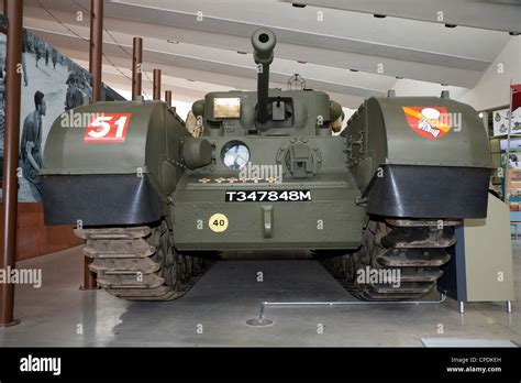 The Churchill Mark Vii Tank Exhibit On Display At The The Tank Stock