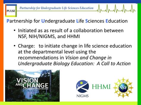 PPT Partnership For Undergraduate Life Science Education PULSE