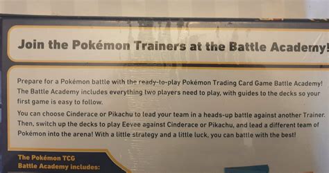 Pokemon Battle Academy Trading Card Game Nib Pokemon Cards Tcg