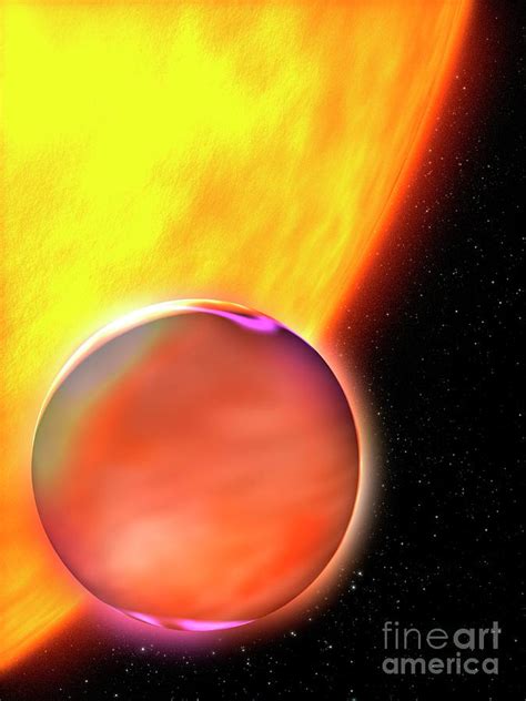 Exoplanet Hd 189733b And Its Parent Star Photograph by Nasa/esa/stsci ...